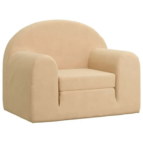 Dječji kauč na razvlačenje krem mekani plišani - Krema Sofa Krema Sofa Cijena