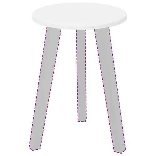Gornji dio stola Ø 30 x 1,5 cm Kružni Konstruirano drvo Bijela - Bijela 30 x 30 x 1,5 cm Cijena