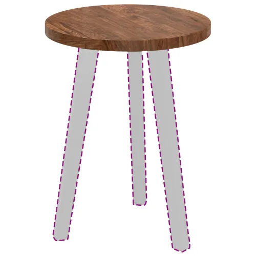 Gornji dio stola Ø 40 x 2,5 cm Kružni Čvrsto Hrastovo Drvo - Svjetlosmeđa Ø 40 x 2,5 cm Cijena