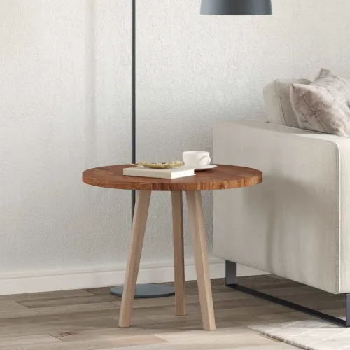 Gornji dio stola Ø 60 x 2,5 cm Kružni Čvrsto Hrastovo Drvo - Svjetlosmeđa Ø 60 x 2,5 cm Cijena