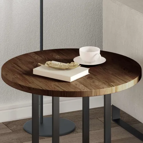 Gornji dio stola Ø 60 x 2,5 cm Kružni Čvrsto Hrastovo Drvo - Tamno smeđa Ø 60 x 2,5 cm Cijena