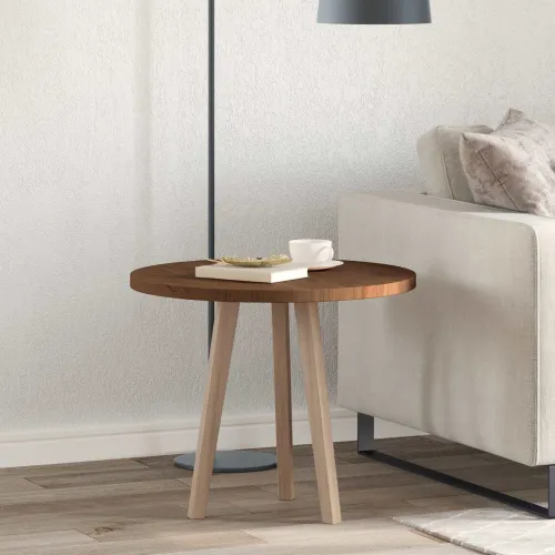 Gornji dio stola Ø 60 x 2,5 cm Kružni Čvrsto Hrastovo Drvo - Tamno smeđa Ø 60 x 2,5 cm Cijena