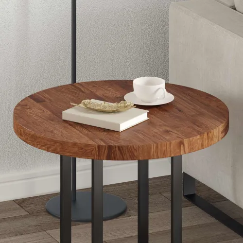 Gornji dio stola Ø 60 x 4 cm Kružni Čvrsto Hrastovo Drvo - Svjetlosmeđa Ø 60 x 4 cm Cijena