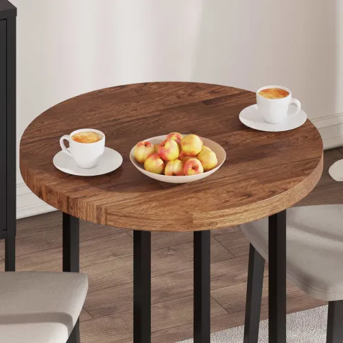 Gornji dio stola Ø 70 x 4 cm Kružni Čvrsto Hrastovo Drvo - Svjetlosmeđa Ø 70 x 4 cm Cijena