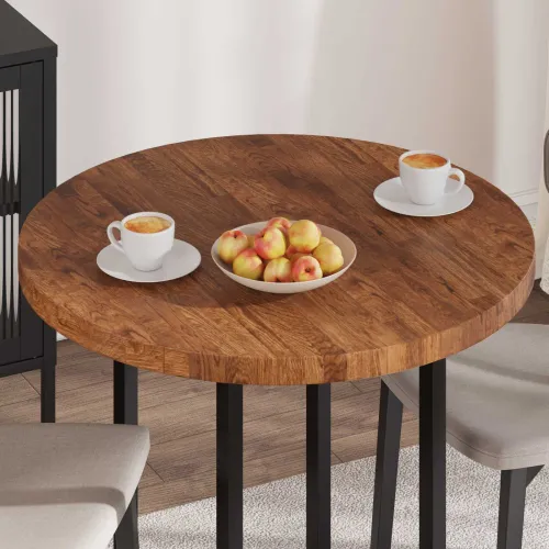 Gornji dio stola Ø 80 x 4 cm Kružni Čvrsto Hrastovo Drvo - Svjetlosmeđa Ø 80 x 4 cm Cijena