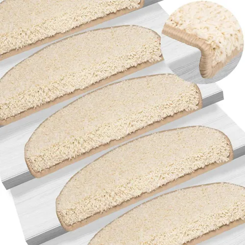 Prostirke za stepenice 20 kom 65x21x4 cm krem poluokrugle velike - Krema 65 x 21 x 4 cm 20 Cijena