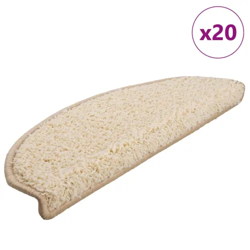 Prostirke za stepenice 20 kom 65x21x4 cm krem poluokrugle velike - Krema 65 x 21 x 4 cm 20 Cijena