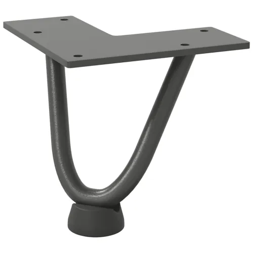 Noge s ukosnicama za stolić za kavu 4 kom. antracit 10 cm puni čelik - Antracit 10 cm 2 rods Cijena