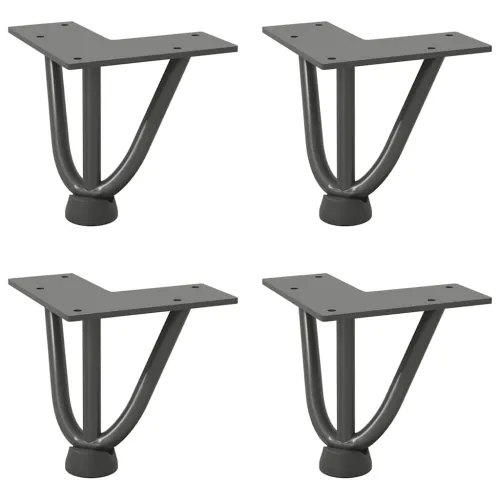 Noge s ukosnicama za stolić za kavu 4 kom. antracit 10 cm puni čelik - Antracit 10 cm 1 3 rods Cijena