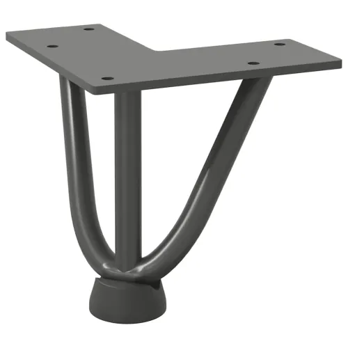 Noge s ukosnicama za stolić za kavu 4 kom. antracit 10 cm puni čelik - Antracit 10 cm 3 rods Cijena