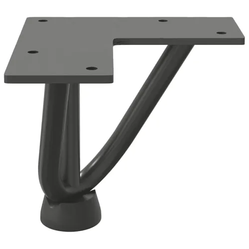 Noge s ukosnicama za stolić za kavu 4 kom. antracit 10 cm puni čelik - Antracit 10 cm 3 rods Cijena