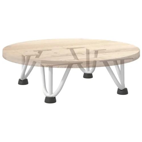 Noge s ukosnicama za stolić za kavu 4 kom. bijele 10 cm, puni čelik - Bijela 10 cm 3 rods Cijena