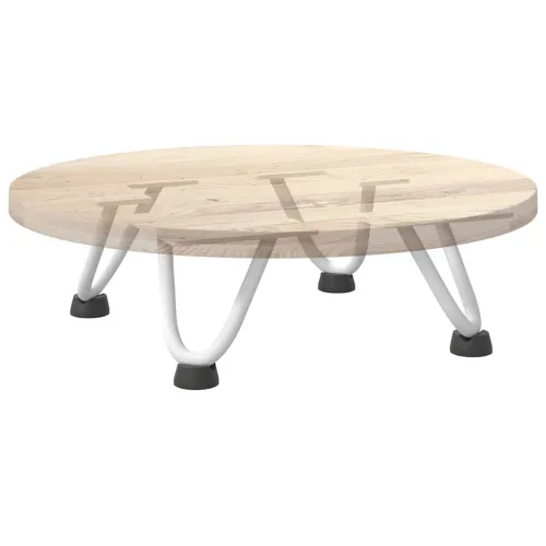 Noge s ukosnicama za stolić za kavu 4 kom. bijele 10 cm, puni čelik - Bijela 10 cm 2 rods Cijena