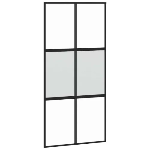 Klizna vrata s priborom 102,5x205 cm kaljeno staklo i aluminij - 102.5 x 205 cm (213.5 cm) matt and transparent matt and transpa Cijena
