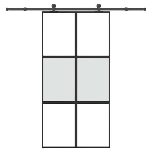 Klizna vrata s priborom 102,5x205 cm kaljeno staklo i aluminij - 102.5 x 205 cm (213.5 cm) matt and transparent matt and transpa Cijena