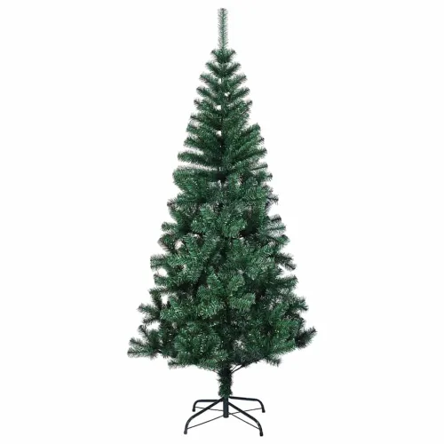 Umjetno predsvijetljeno božićno drvce Zelena 240 cm PVC i metal - 240 cm s LED-icama Cijena