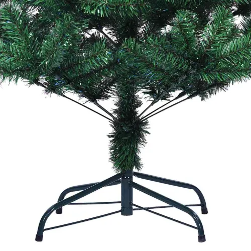 Umjetno predsvijetljeno božićno drvce Zelena 240 cm PVC i metal - 240 cm s LED-icama Cijena