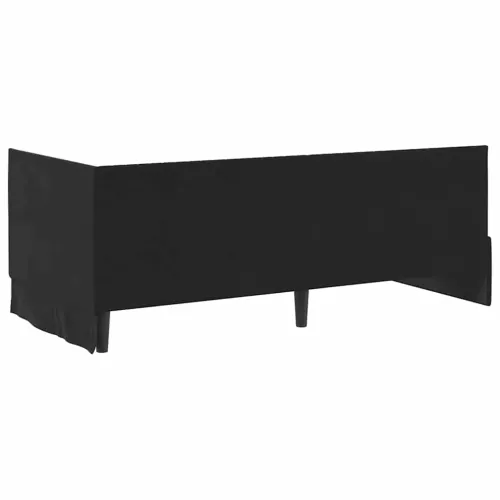 Kutni okvir kreveta Crna 90 x 190 cm Baršun - Crna 90 x 190 cm Cijena