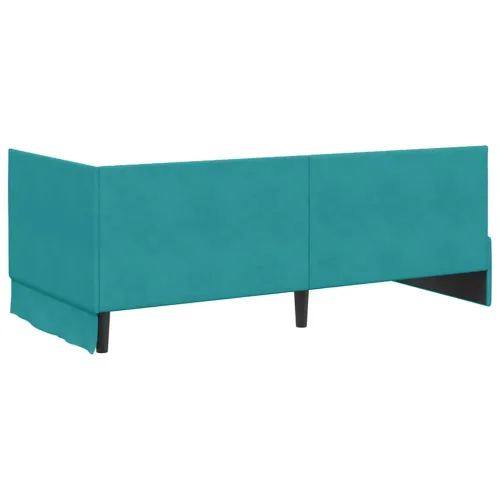 Kutni okvir kreveta Tirkizna 90 x 190 cm Baršun - Tirkizna 90 x 190 cm Cijena