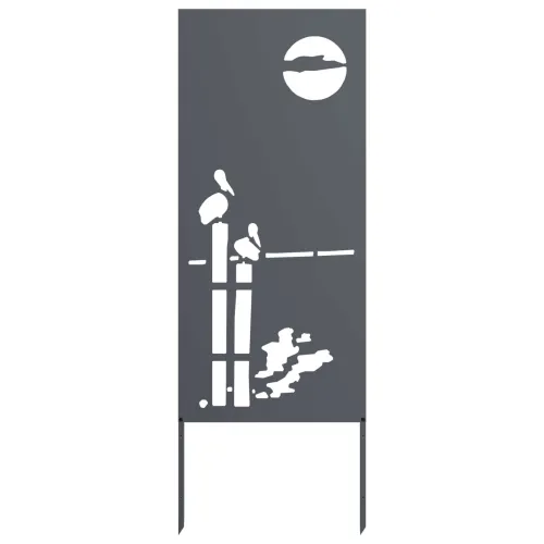 Privatnost u vrtu Antracit 50 x 140 cm Hladno valjana čelična - Antracit Apstraktno 50 x 140 cm Cijena