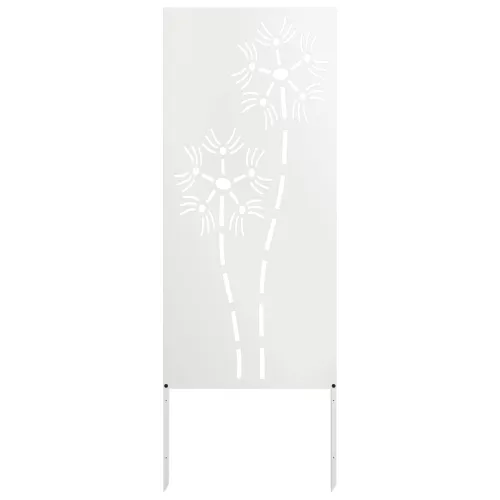 Privatnost u vrtu Bijelo 50 x 140 cm Hladno valjana čelična - Bijela Šesterokut 50 x 140 cm Cijena