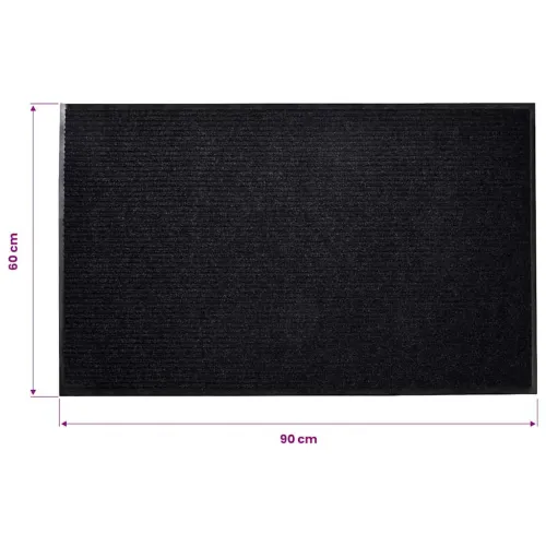 Otirač crni 90 x 60 cm PVC - Crna 90 x 60 cm Cijena
