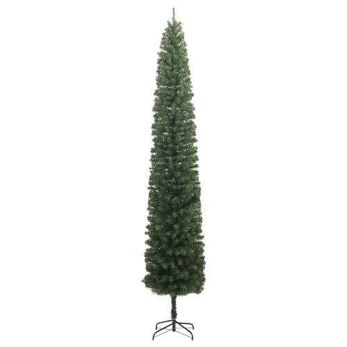Umjetno božićno drvce Zelena 270 cm PVC i čelik i plastika - Zelena 270 cm s 300 LED dioda i 120 plavih kuglica Cijena