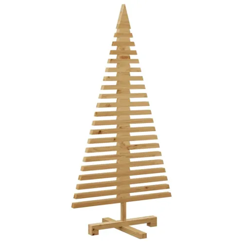 Drveno božićno drvce KOTKA Masivna borovina - 120 cm Smeđa završna obrada Cijena