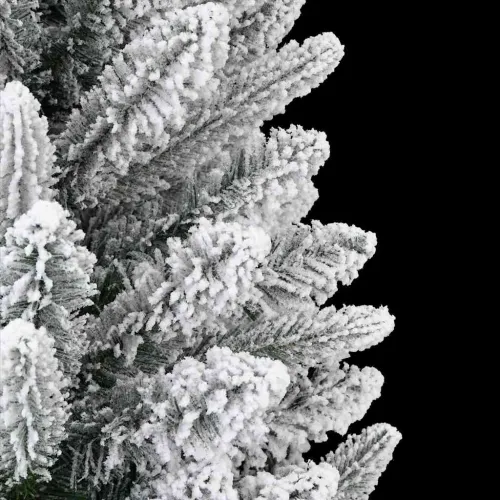 Umjetno božićno drvce Bijela 150 cm PVC, plastika, čelik i PE - 150 cm s LED-ima i ljubičastim kuglicama Zelena i bijela Cijena