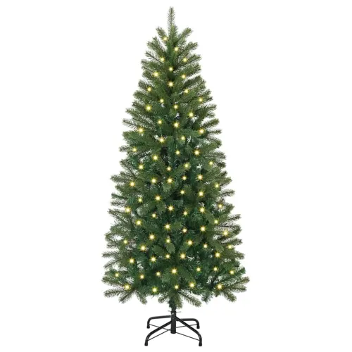 Umjetno božićno drvce Zelena 120 cm PE i PVC - 120 cm s LED svjetlima Cijena