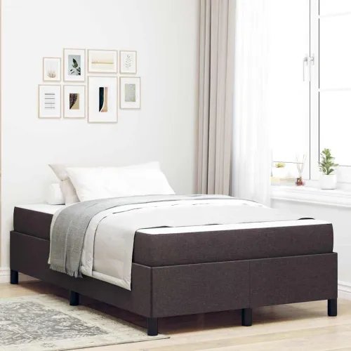 Box spring krevet Tamno smeđa 120 x 200 cm tkanina - Tamno smeđa 120 x 200 cm Cijena