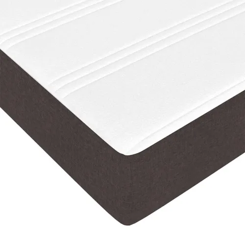 Box spring krevet Tamno smeđa 120 x 200 cm tkanina - Tamno smeđa 120 x 200 cm Cijena