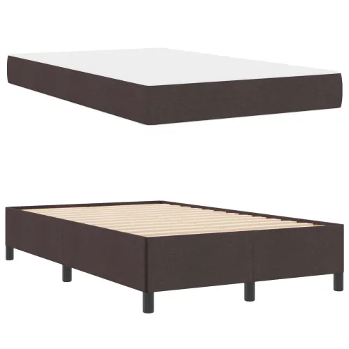 Box spring krevet Tamno smeđa 120 x 200 cm tkanina - Tamno smeđa 120 x 200 cm Cijena