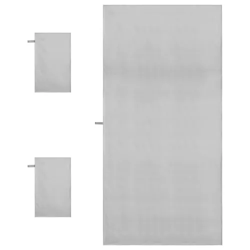 Set sportskih ručnika 3 kom. Siva 210 x 100 cm - Siva Cijena