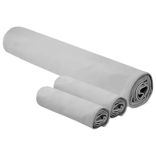Set sportskih ručnika 3 kom. Siva 210 x 100 cm - Siva Cijena