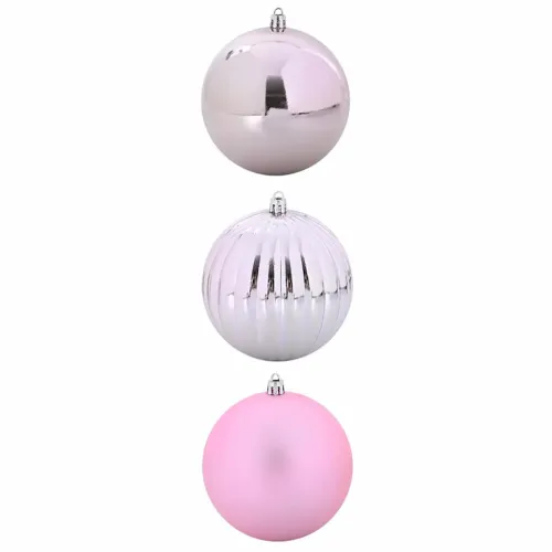 Set božićnih kuglica XXL 3 kom. Ružičasta Ø 25 cm Plastika - Ružičasta Ø 25 cm Cijena