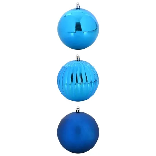 Set božićnih kuglica XXL 3 kom. Plava Ø 25 cm Plastika - Plava Ø 25 cm Cijena