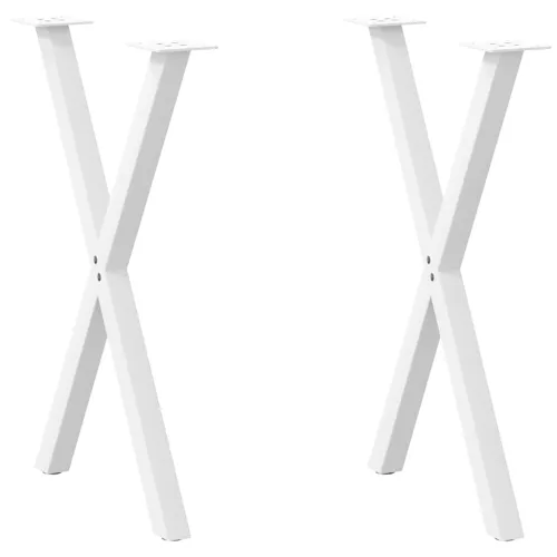Noge za blagovaonski stol u obliku slova X, 2 kom, bijele, 57 x (72-73) cm, čelik - Bijela 57 x (72-73) cm (40 mm) 2 1 Cijena