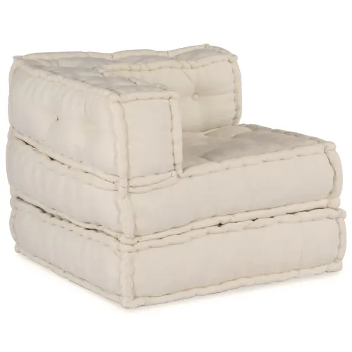 Modularna sofa Tkanina Krem 210 x 70 x 56 cm - Krem Srednja +2x kutna Cijena