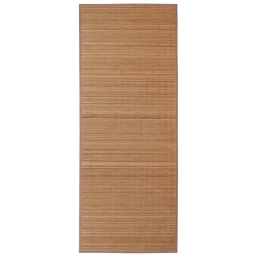 Pravokutni tepih od smeđeg bambusa 80 x 300 cm - Smeđa 80 x 300 cm Cijena