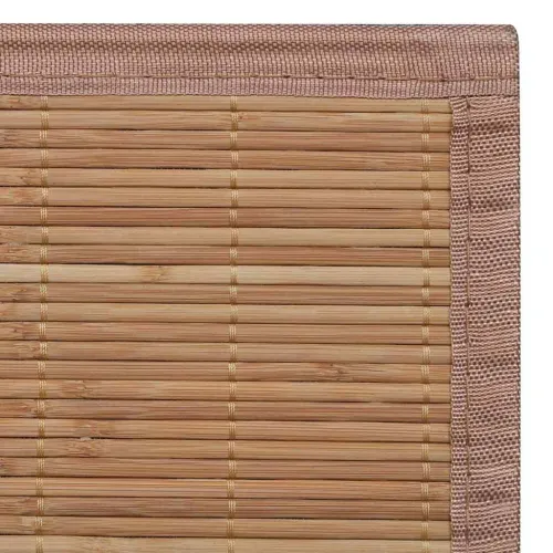 Pravokutni tepih od smeđeg bambusa 120 x 180 cm - Smeđa 120 x 180 cm Cijena