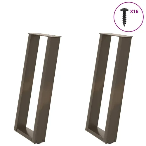 Noge za konzolni stol u obliku slova U, 2 kom, prirodni čelik, 38 x (72-73) cm, čelik - Prirodna 38 x (72-73) cm 1 1 Cijena