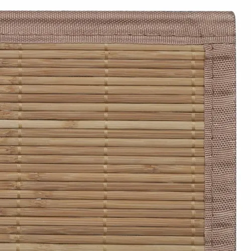 Pravokutni tepih od smeđeg bambusa 150 x 200 cm - Smeđa 150 x 200 cm Cijena