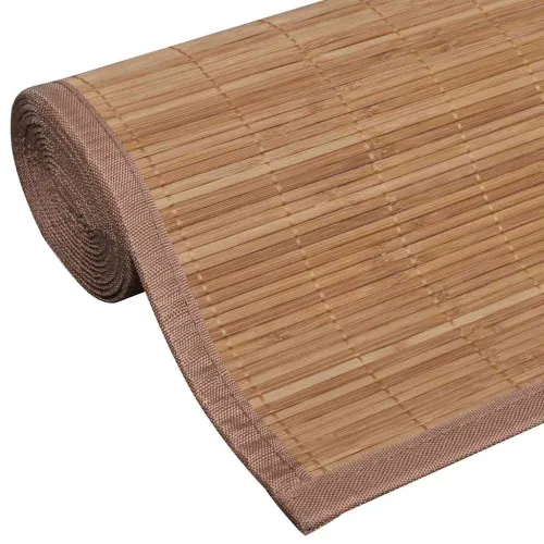 Pravokutni tepih od smeđeg bambusa 150 x 200 cm - Smeđa 150 x 200 cm Cijena