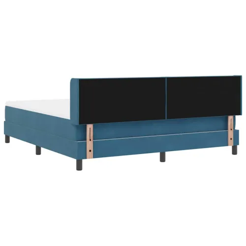 Box spring krevet Tamno plava 200 x 180 cm Baršun - Tamno plava 180 x 200 cm Dizajn s rombovima Cijena
