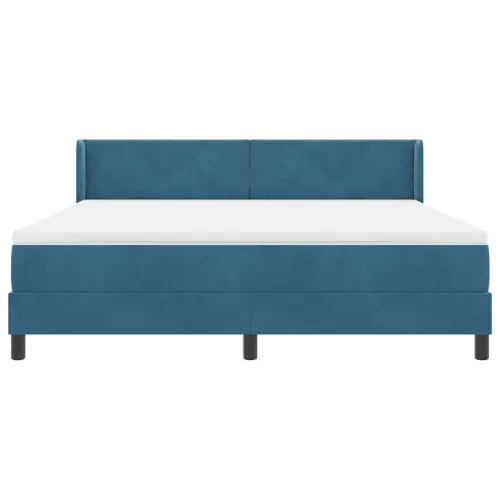 Box spring krevet Tamno plava 200 x 180 cm Baršun - Tamno plava 180 x 200 cm Dizajn s rombovima Cijena