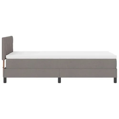 Box spring krevet Sivo-smeđa 90 x 190 cm tkanina - Sivo-smeđa 90 x 190 cm Dizajn s rombovima Cijena