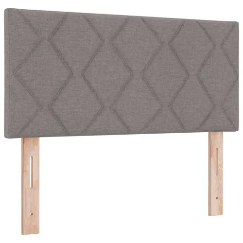 Box spring krevet Sivo-smeđa 90 x 190 cm tkanina - Sivo-smeđa 90 x 190 cm Dizajn s rombovima Cijena