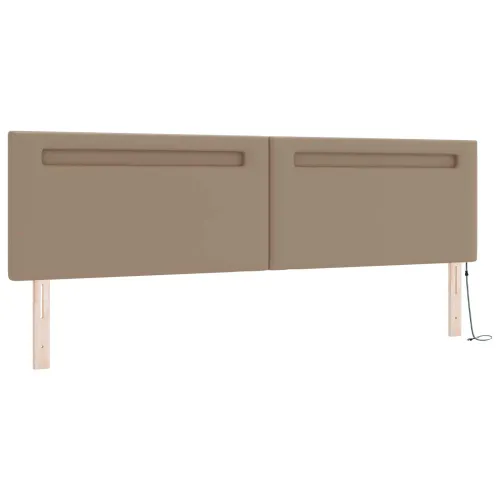 Box spring krevet Boja cappuccina 200 x 200 cm - Boja cappuccina 200 x 200 cm Jednostavan dizajn s LED Cijena
