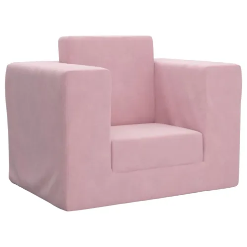 Dječji kauč na razvlačenje ružičasti mekani plišani - Ružičasta Sofa Ružičasta Sofa Cijena